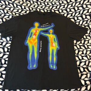 Black Graphic T-Shirt with Colorful Design